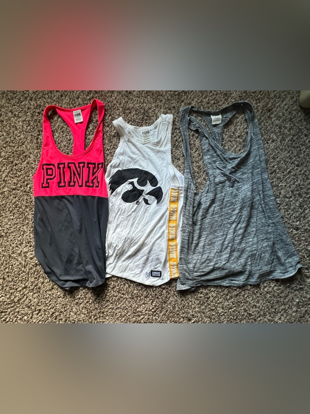 VICTORIA SECRET PINK TANK TOP LOT BUNDLE XS/Small